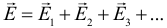 Формула Принцип суперпозиции для электрических полей