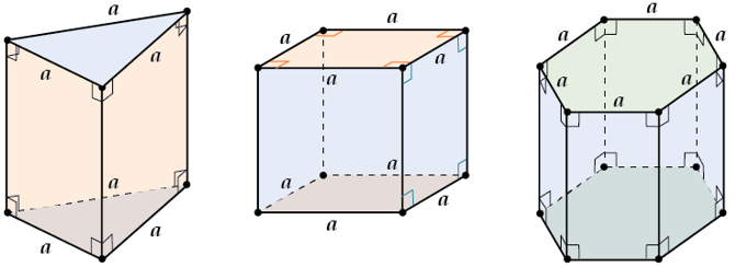 Примеры правильных призм